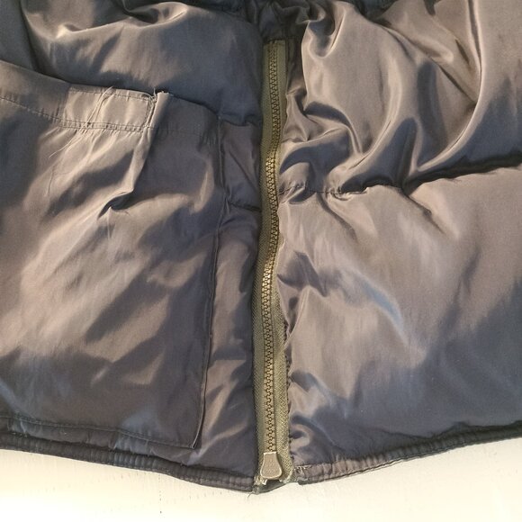 Camel Men's XL Puffy Hoodie Heavy Winter Coat Goose Down Full Zip Parka Coziest - Picture 6 of 13